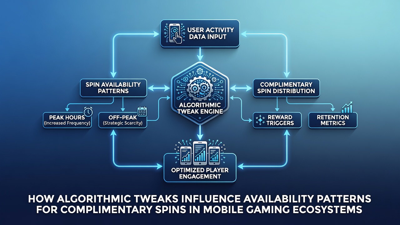 Data visualization showing temporal shifts in complimentary spin accessibility across mobile user segments